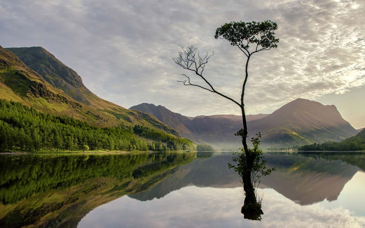 Lake District landscape at first light